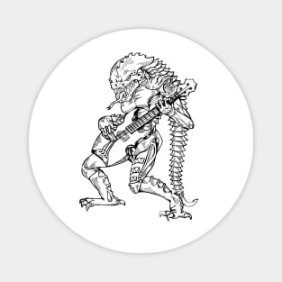 SEEMBO Alien Playing Guitar Guitarist Musician Music Band Magnet